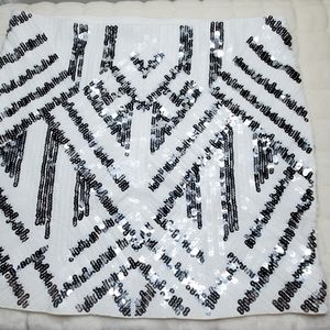 EXPRESS SEQUIN MINI SKIRT